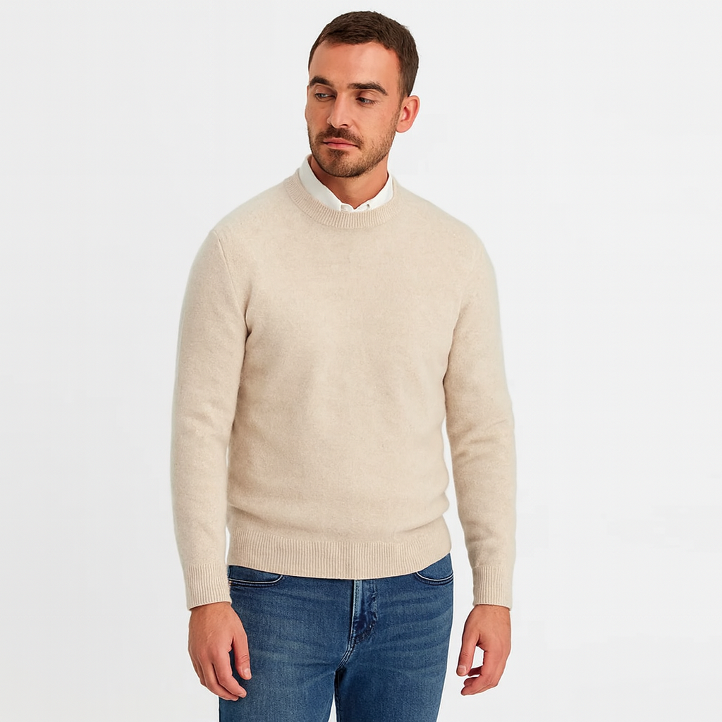 Lightweight 100 % Cashmere Sweater for Men – Elegant Knitwear