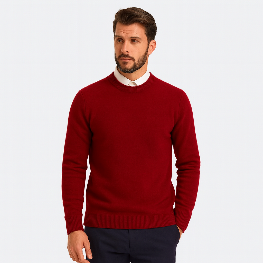 Lightweight 100 % Cashmere Sweater for Men – Elegant Knitwear