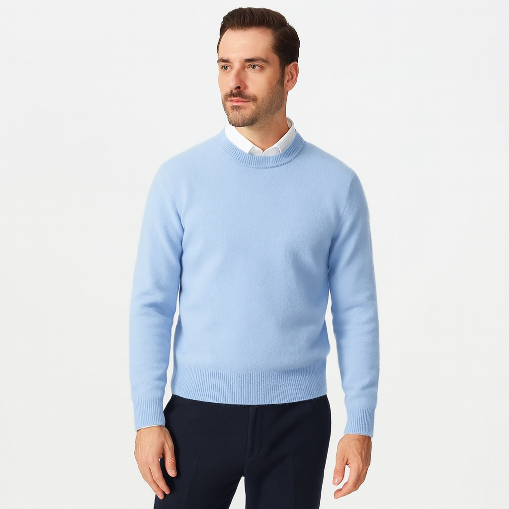 Lightweight 100 % Cashmere Sweater for Men – Elegant Knitwear