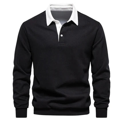 Lightweight Knit Polo Pullover for Men – Spring Layering Staple