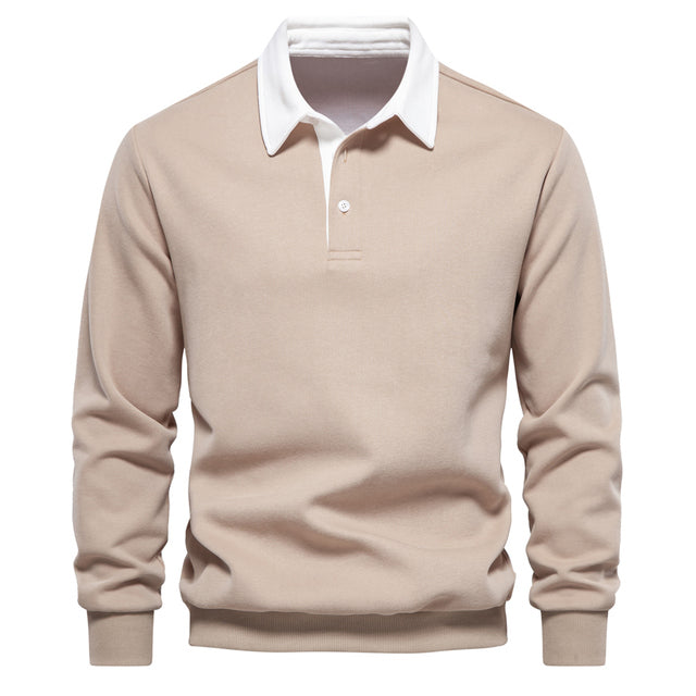 Lightweight Knit Polo Pullover for Men – Spring Layering Staple