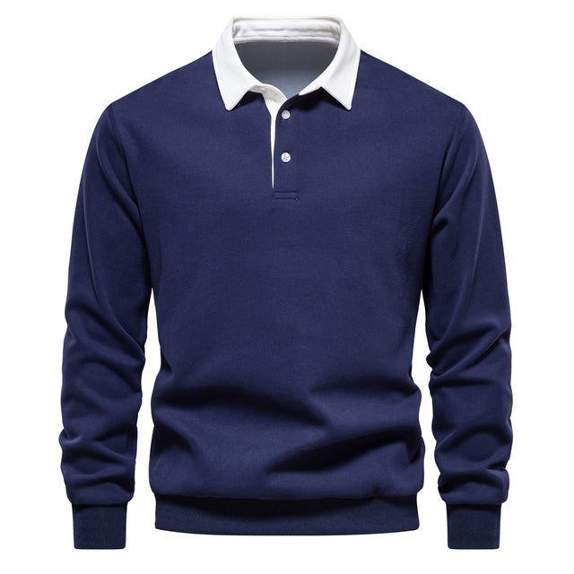 Lightweight Knit Polo Pullover for Men – Spring Layering Staple