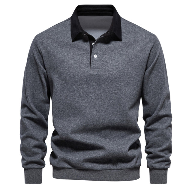 Lightweight Knit Polo Pullover for Men – Spring Layering Staple