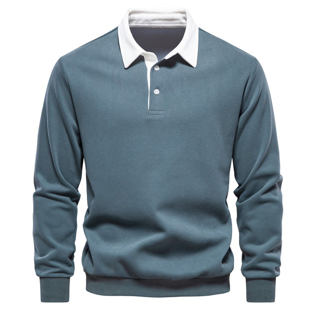 Lightweight Knit Polo Pullover for Men – Spring Layering Staple