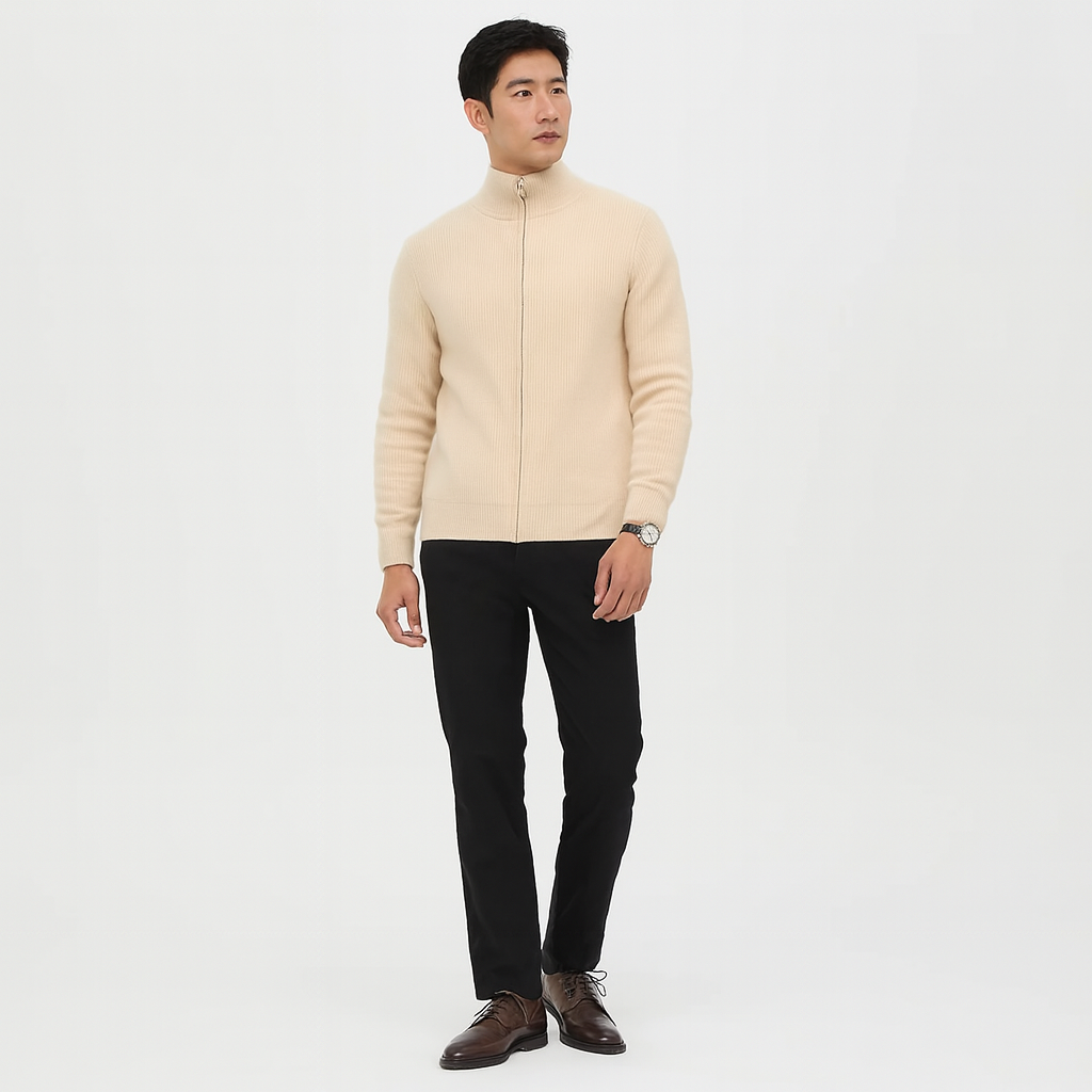 Lightweight 100 % Cashmere Crew Neck Men’s Sweater