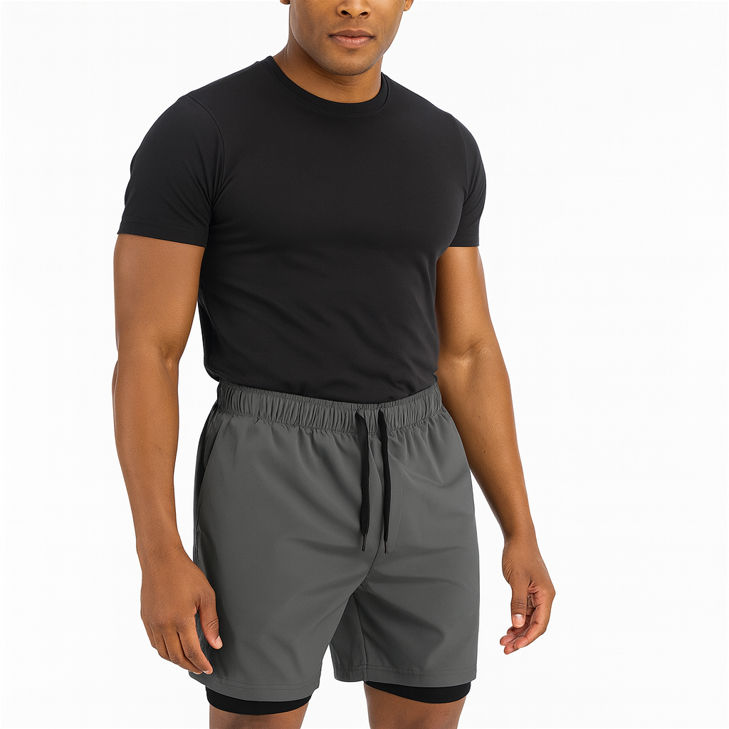Lightweight 2-in-1 Running Shorts for Men with Phone Pocket