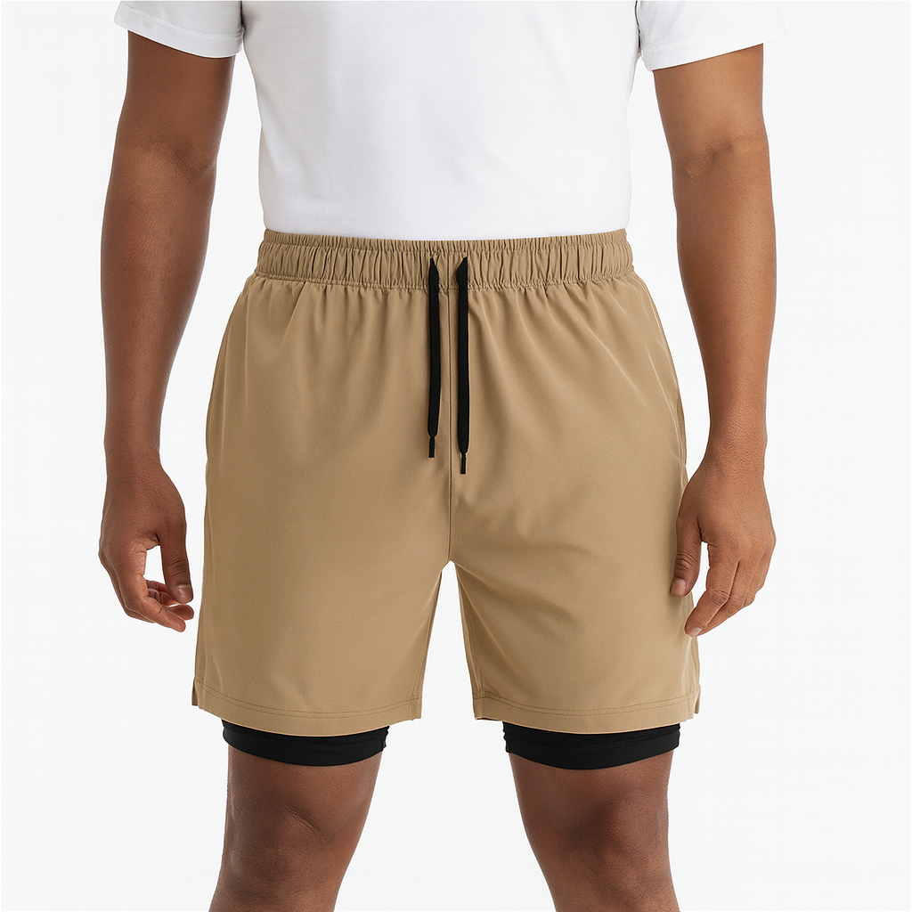 Lightweight 2-in-1 Running Shorts for Men with Phone Pocket