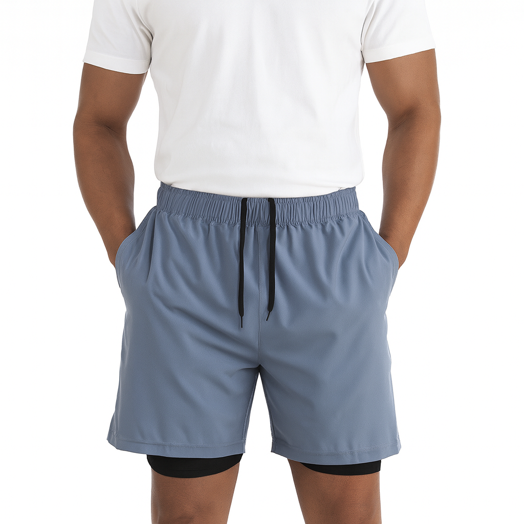 Lightweight 2-in-1 Running Shorts for Men with Phone Pocket