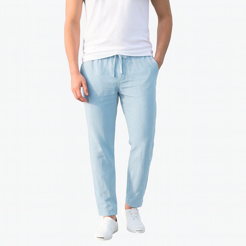 Lightweight Linen Trousers for Men – Summer Smart-Casual Pants